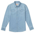 Seager Reagan Long Sleeve Pearl Snap Shirt - Light Wash