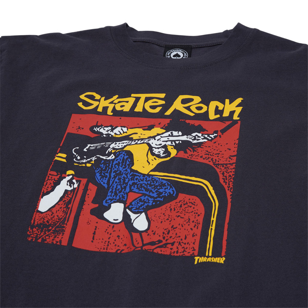 Thrasher Skate Rock Vol II Vintage T-Shirt - Navy