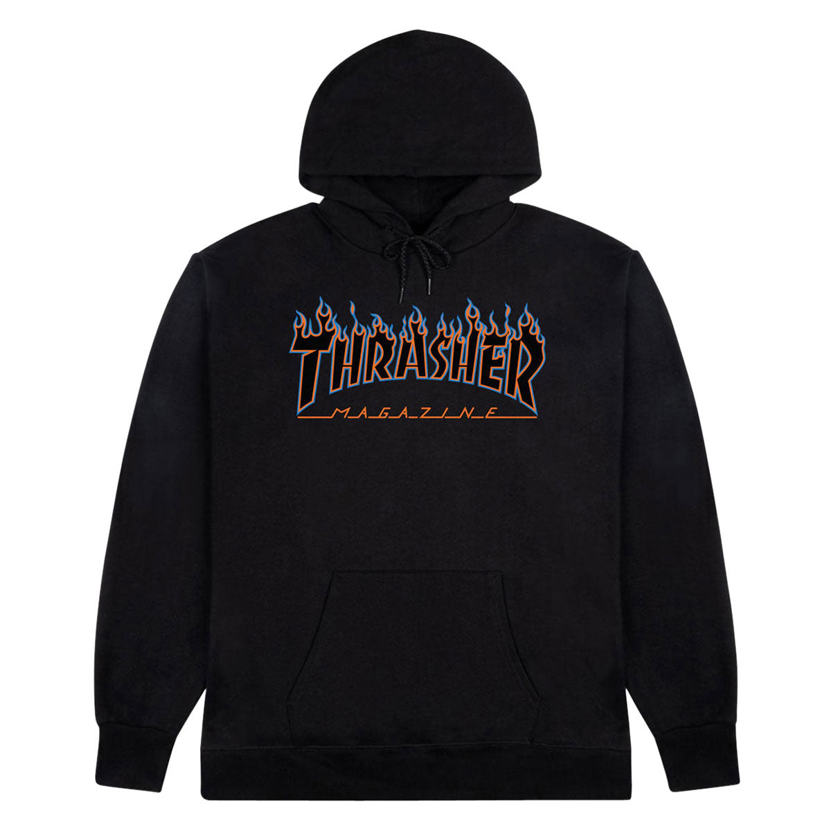 Thrasher Flame Hoodie - Blue/Orange