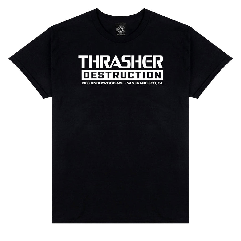 Thrasher Destruction T-Shirt - Black