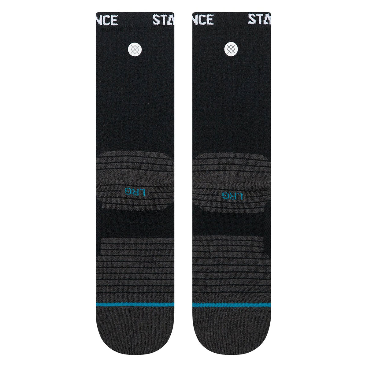 Stance Golf Ribbed Mid Crew Socks - Black