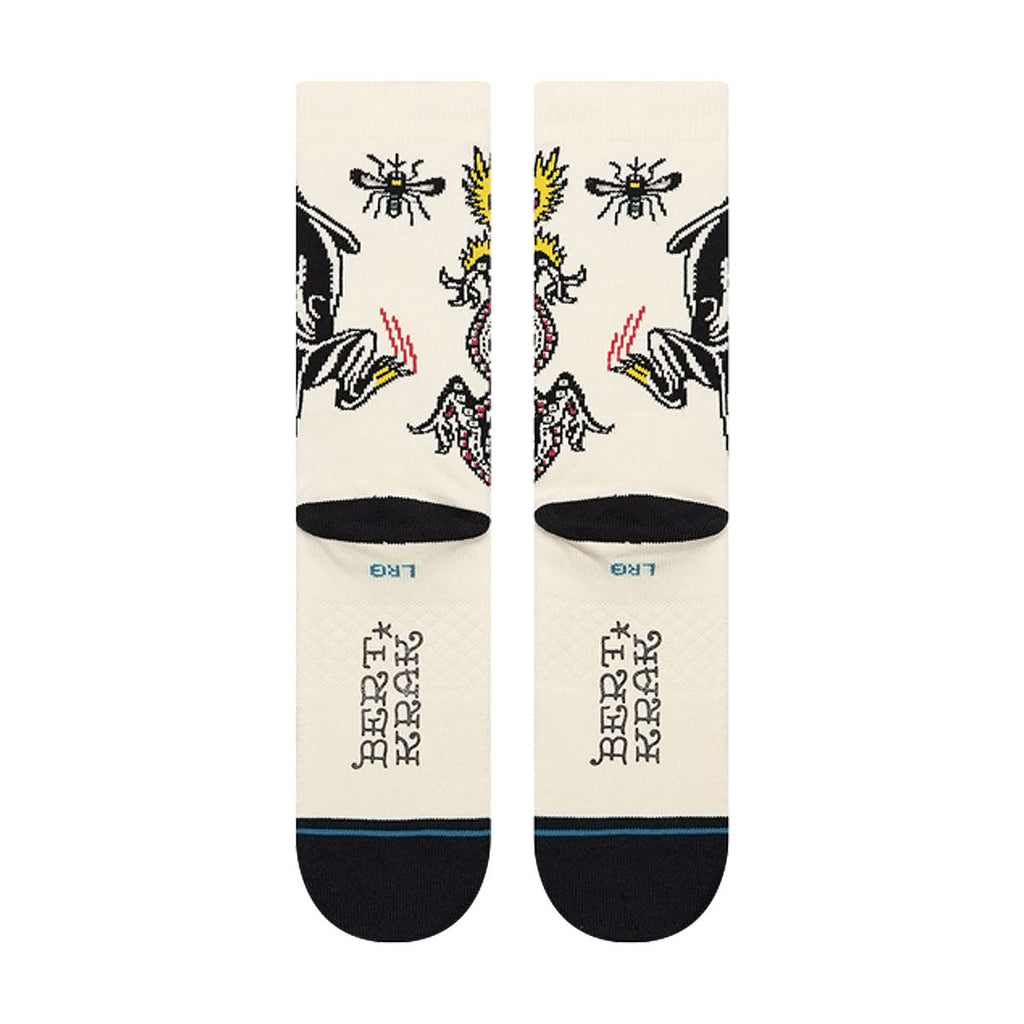 Stance Battle Crew Socks - Cream