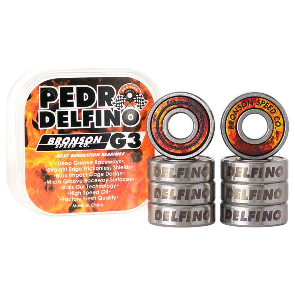 Bronson Pedro Delfino Pro G3 Bearings - Orange