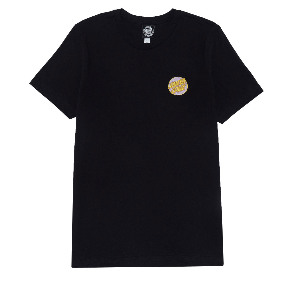 Santa Cruz Womens Cruz Embroidered Relaxed T-Shirt - Black