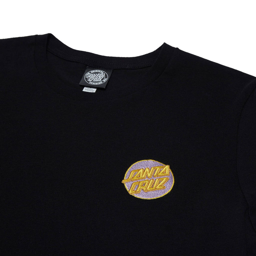 Santa Cruz Womens Cruz Embroidered Relaxed T-Shirt - Black