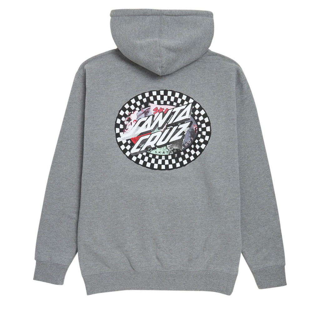 Santa Cruz Collage Oval Dot Hoodie - Gunmetal Heather