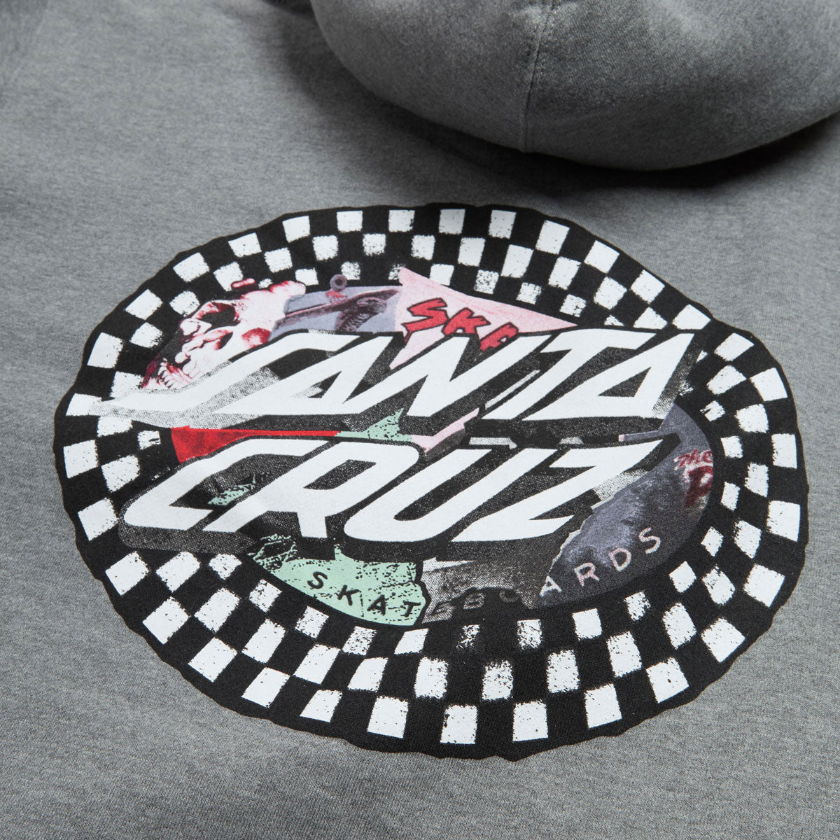Santa Cruz Collage Oval Dot Hoodie - Gunmetal Heather