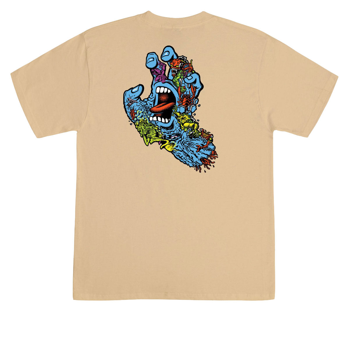 Santa Cruz Roskopp Screaming Five T-Shirt - Vegas Gold