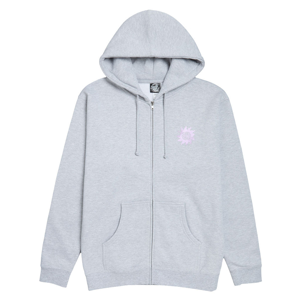 Santa Cruz Womens Sun Daze Zip Hoodie - Grey Heather