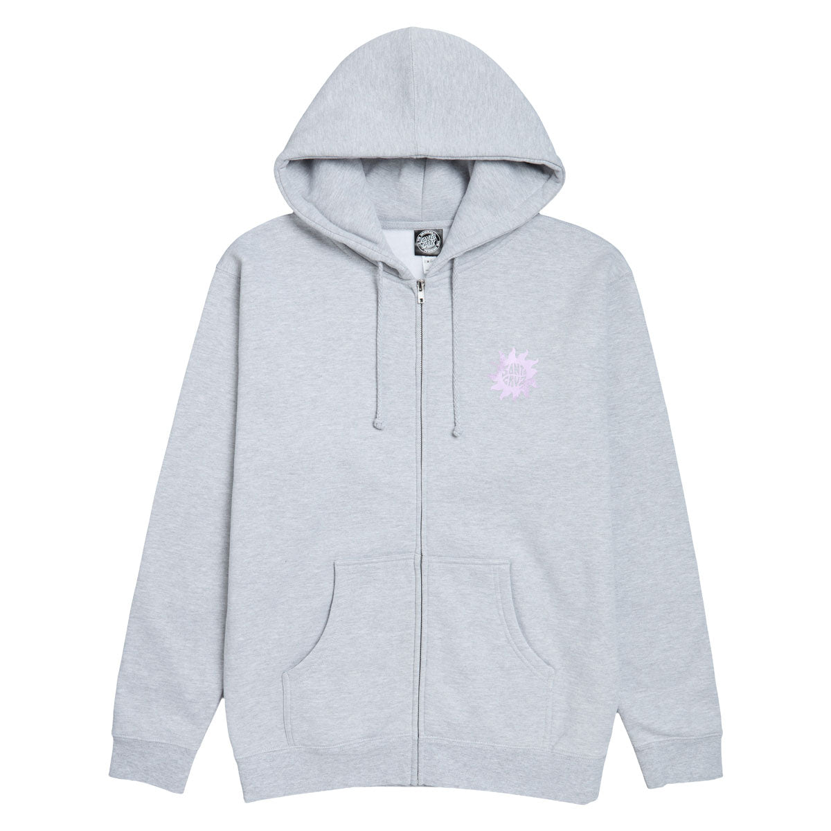 Santa Cruz Womens Sun Daze Zip Hoodie - Grey Heather