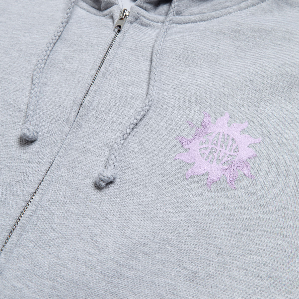 Santa Cruz Womens Sun Daze Zip Hoodie - Grey Heather