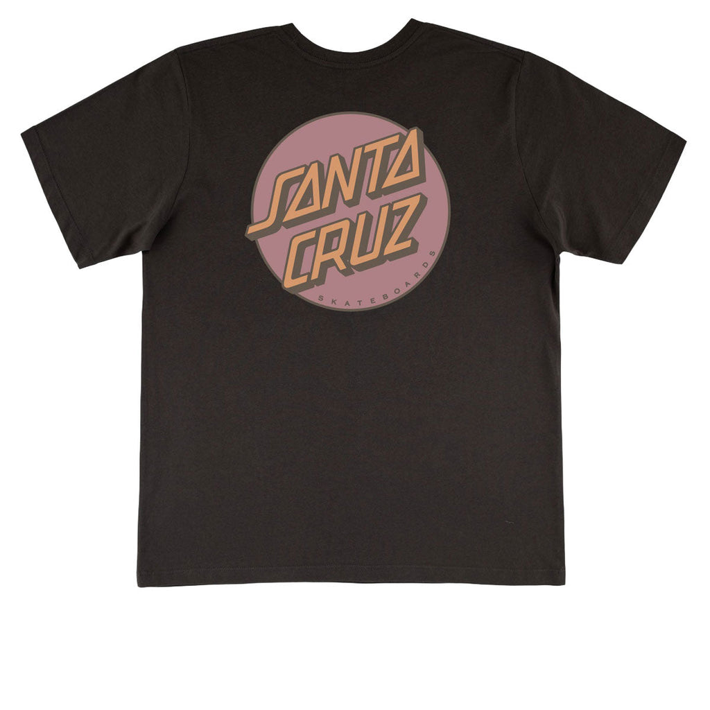 Santa Cruz Womens Other Dot Chest T-Shirt - Vintage Black