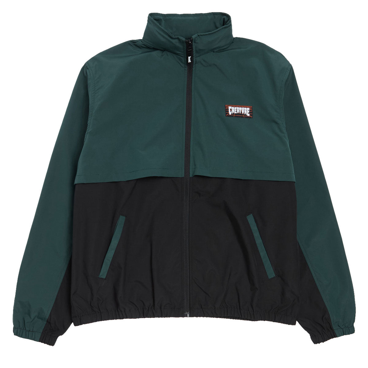 Creature Lost At Sea Packable Jacket - Black/Green