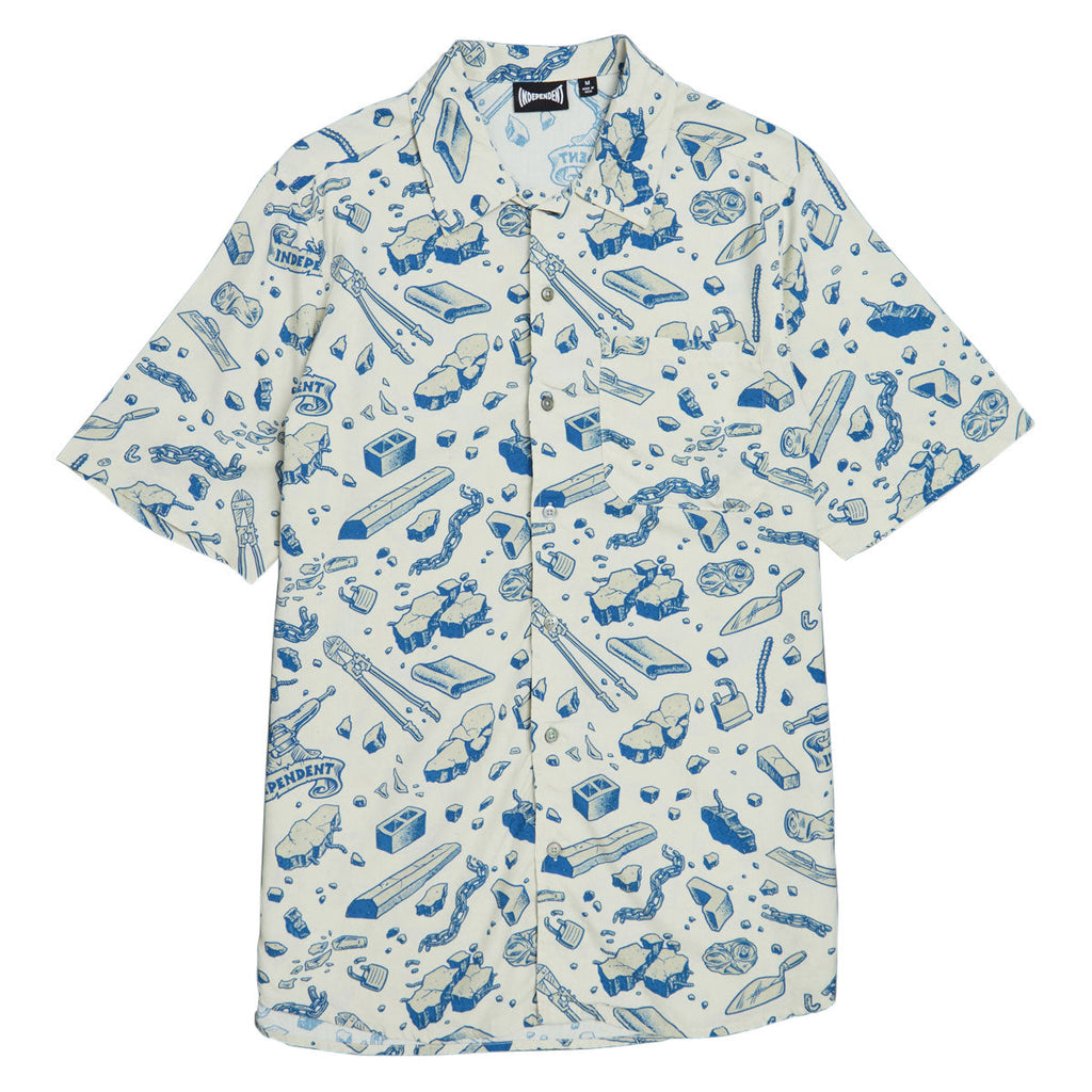 Independent Under The Bridge Party Shirt - Concrete/Blue