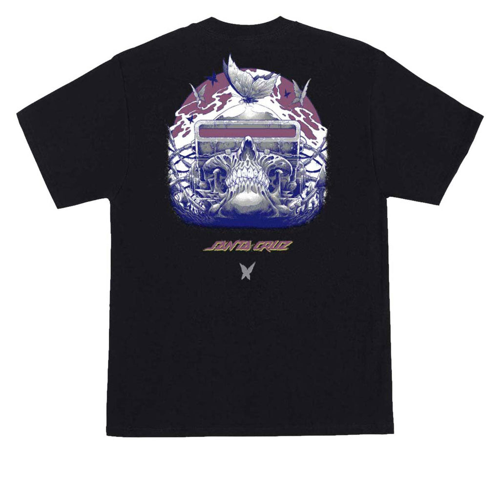 Santa Cruz Wooten Cyber Skull T-Shirt - Black