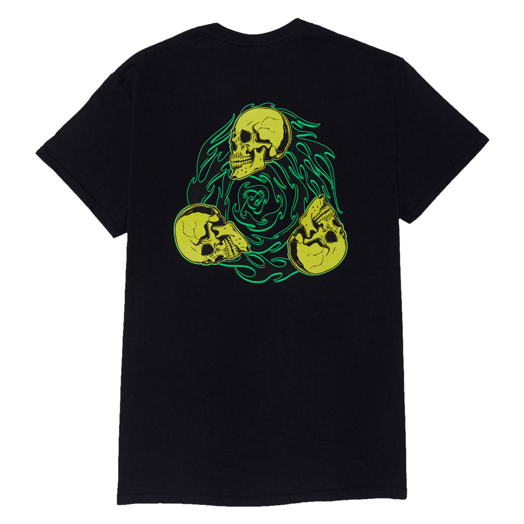 Creature Spiral Skull T-Shirt - Black