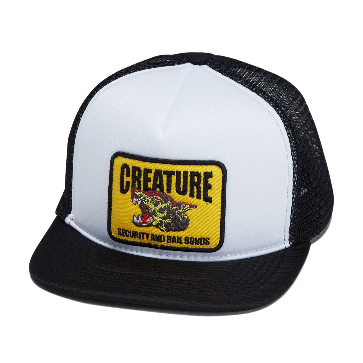 Creature Security Service Snapback Hat - White/Black