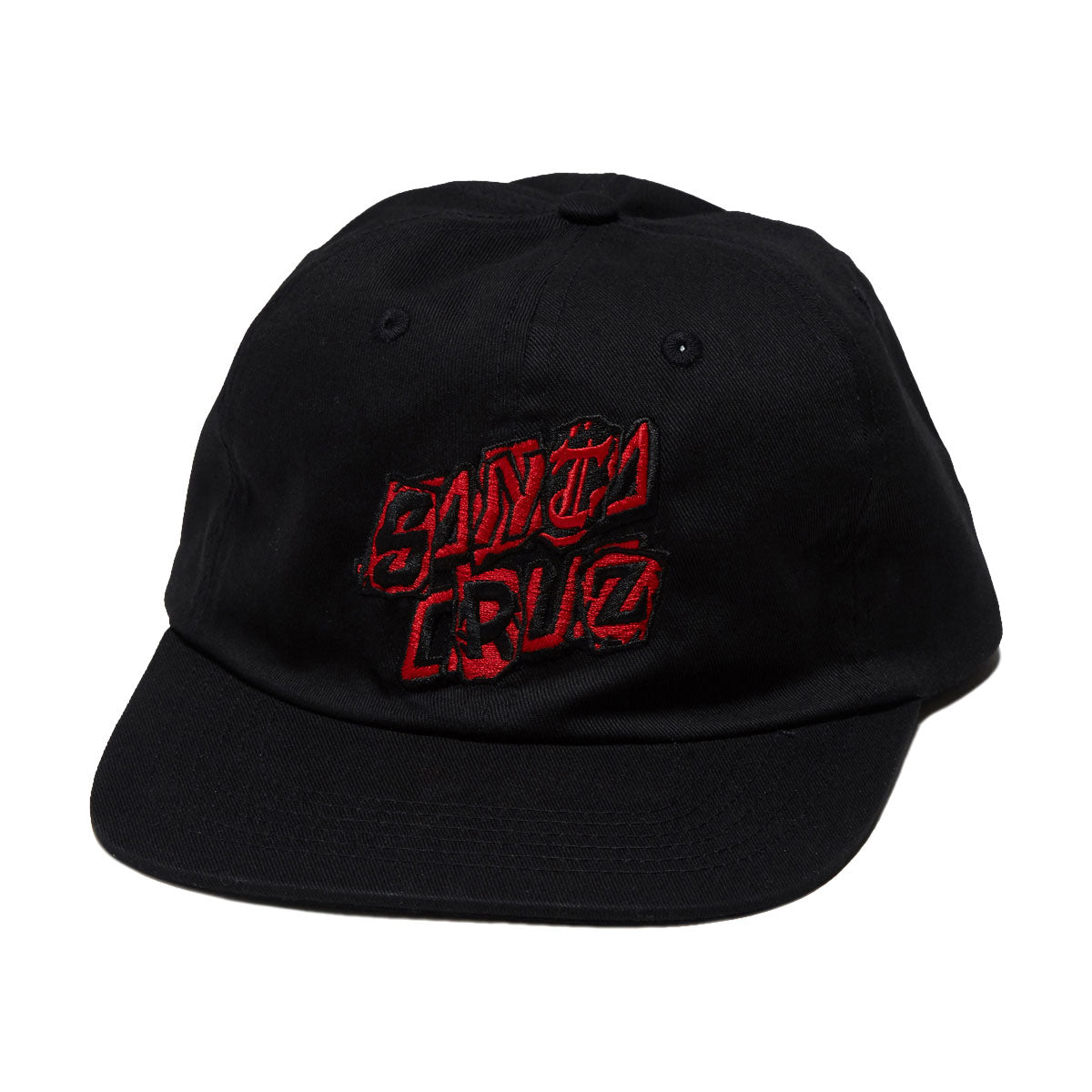 Santa Cruz Pay Off Stack Strip Snapback Hat - Black