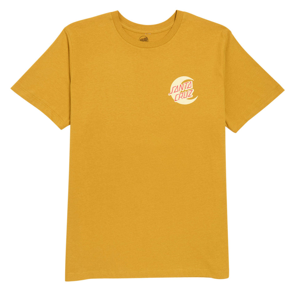 Santa Cruz Womens 2 Tone Moon Dot T-Shirt - Old Gold