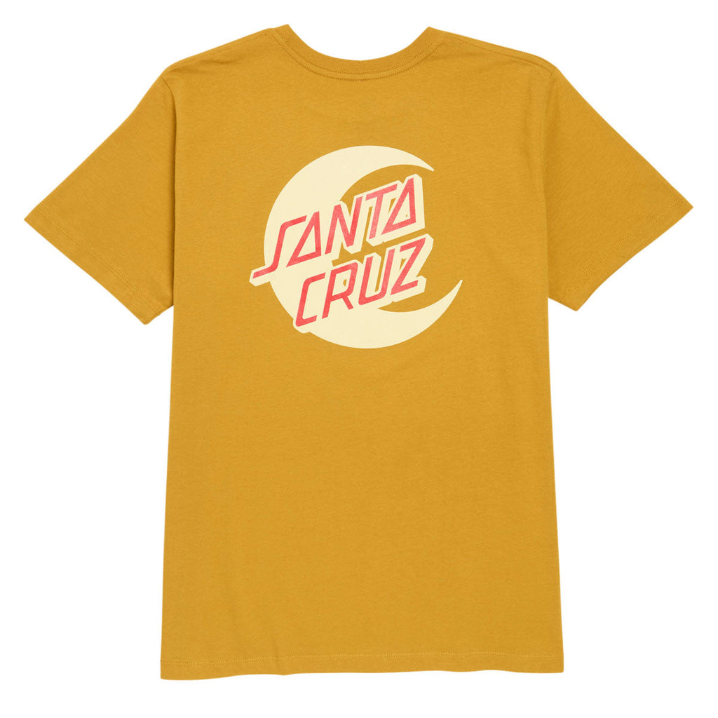 Santa Cruz Womens 2 Tone Moon Dot T-Shirt - Old Gold