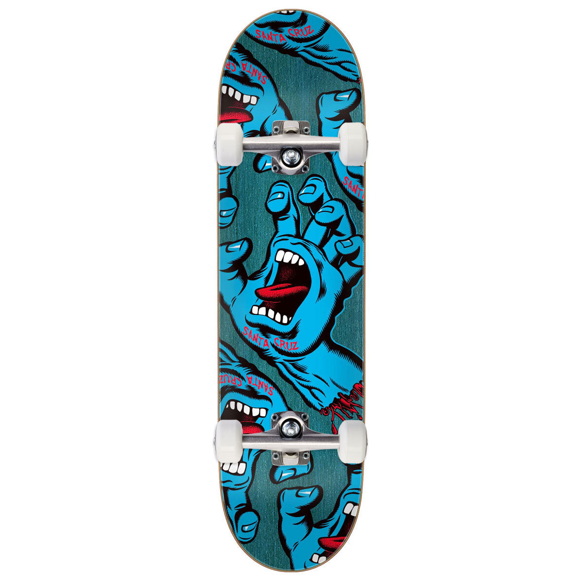 Santa Cruz Crowded Hand Skateboard Complete - 8.25"
