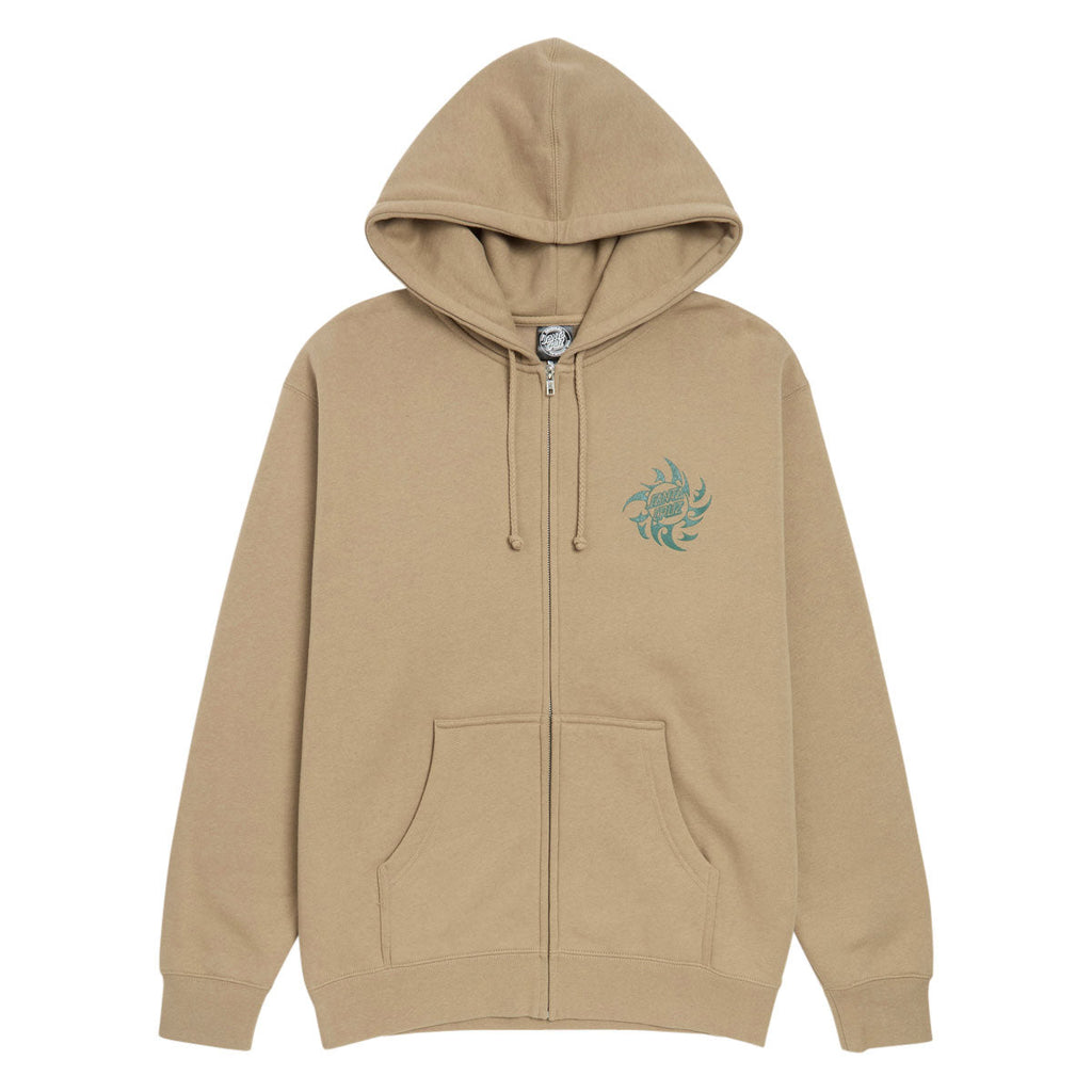 Santa Cruz Scourge Hand Zip Hoodie - Sandstone