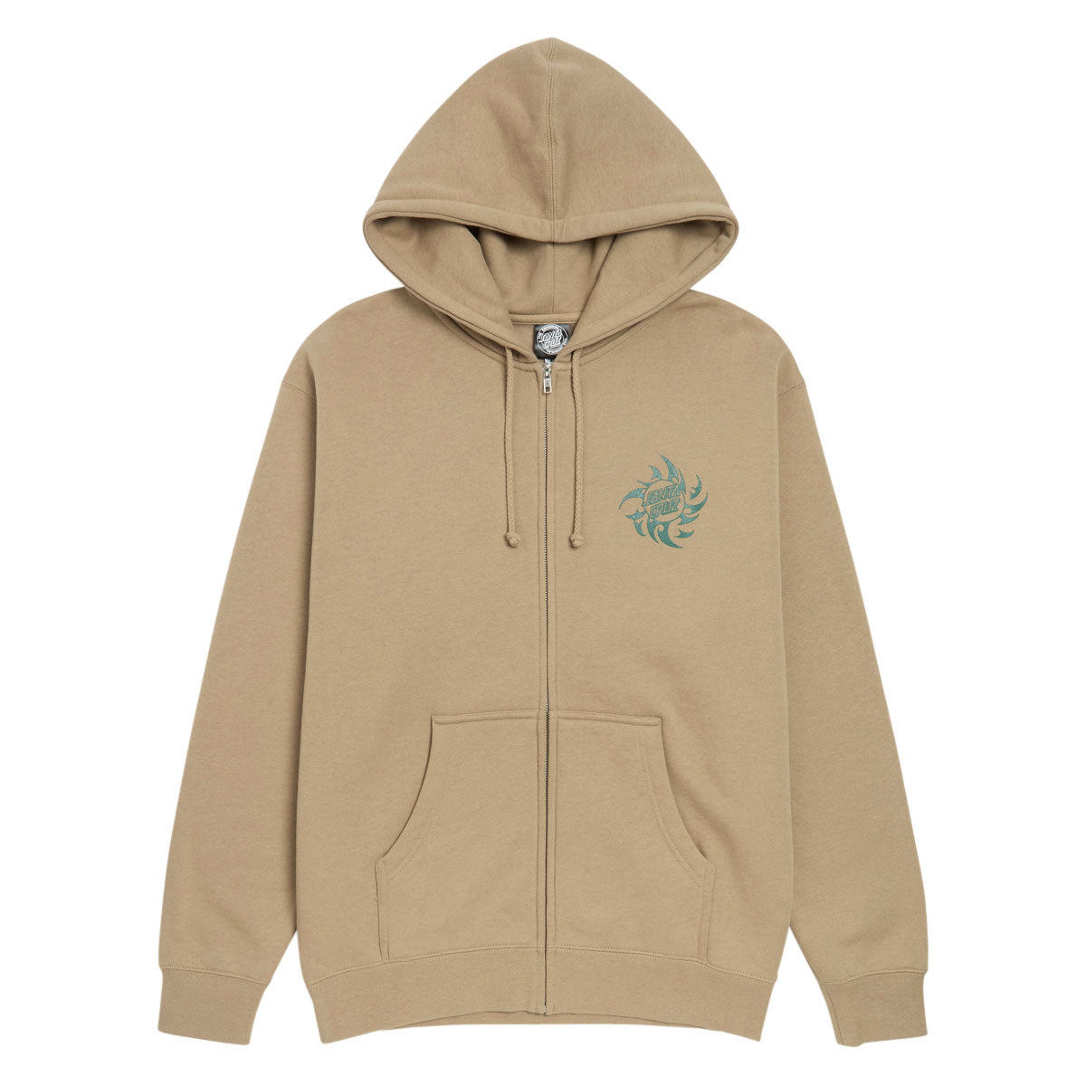 Santa Cruz Scourge Hand Zip Hoodie - Sandstone