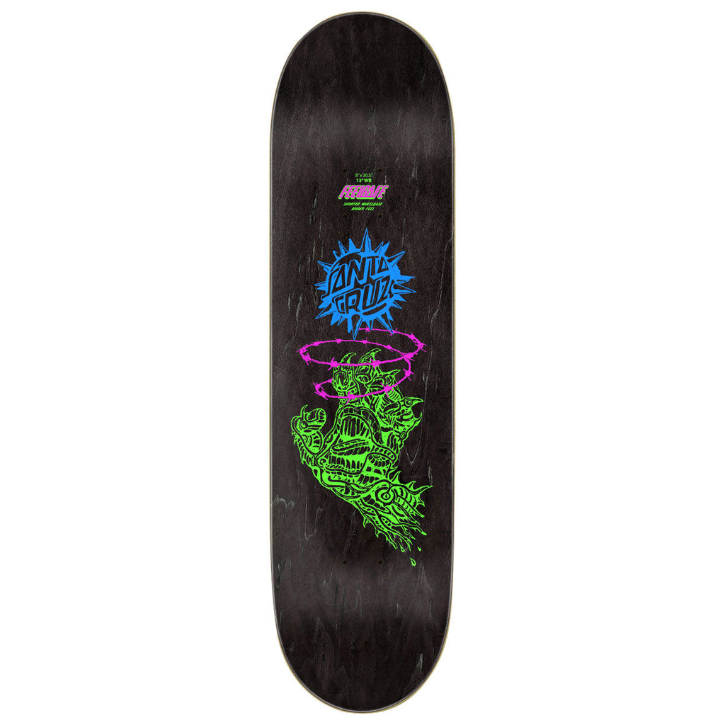 Santa Cruz Scourge Hand FeelBase Skateboard Deck - 8.00"