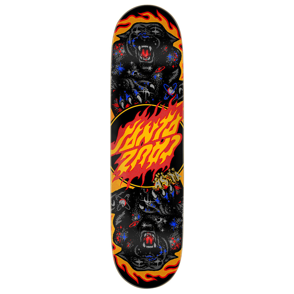 Santa Cruz Asta Cosmic Cat Twin Pro Skateboard Deck - 8.20"
