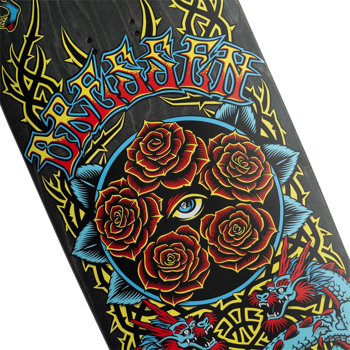Santa Cruz Dressen Rose Crew Five Pro Shaped Skateboard Complete - 9.30"
