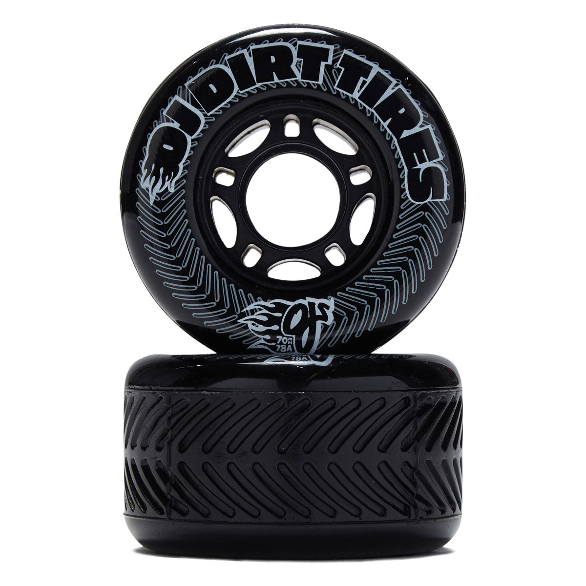 OJ Vandals Dirt Tires Thunder Juice 78a Skateboard Wheels - Black - 70mm