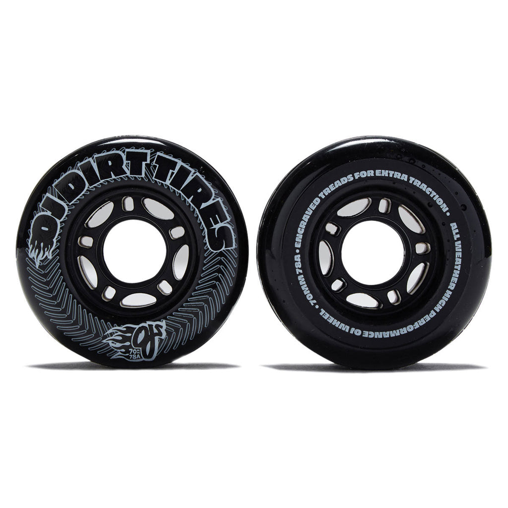 OJ Vandals Dirt Tires Thunder Juice 78a Skateboard Wheels - Black - 70mm