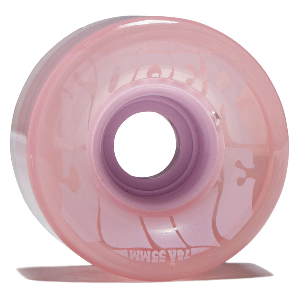 OJ Bubble Gum Mini Super Juice 78a Skateboard Wheels - Transparent Pink - 55mm