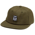 Obey Icon Patch Panel Strapback Hat - Army