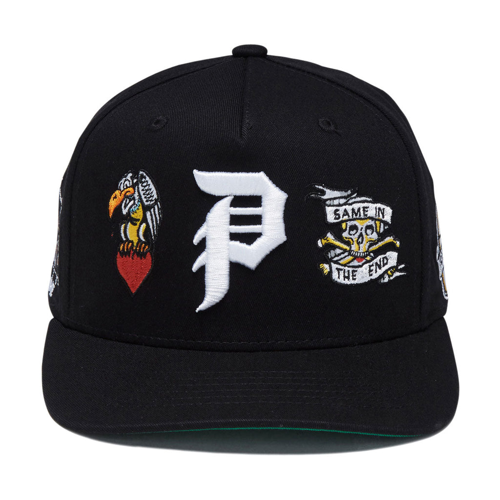 Primitive x Sublime Freedom A-Frame Snapback Hat - Black
