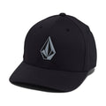 Volcom Stone Tech Flexfit Delta Hat - Black 2025