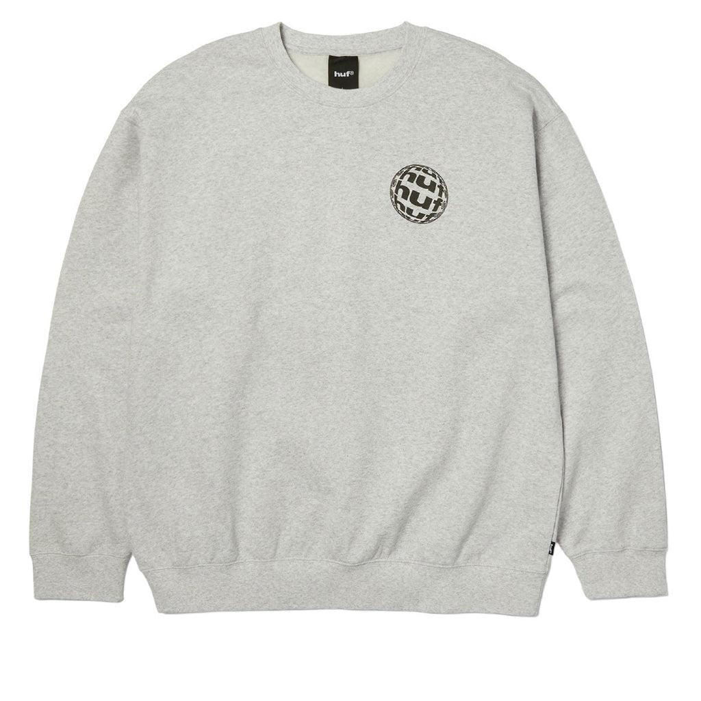 HUF Wide Angle Crew Sweatshirt - Heather Grey