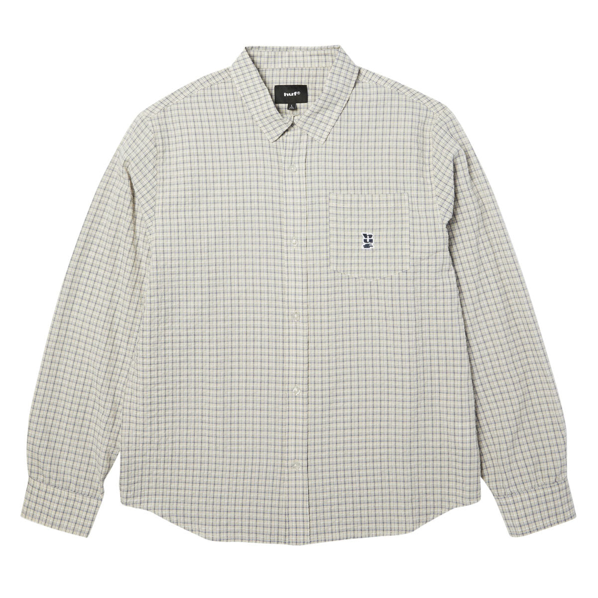 HUF Megablast Long Sleeve Woven Shirt - Natural