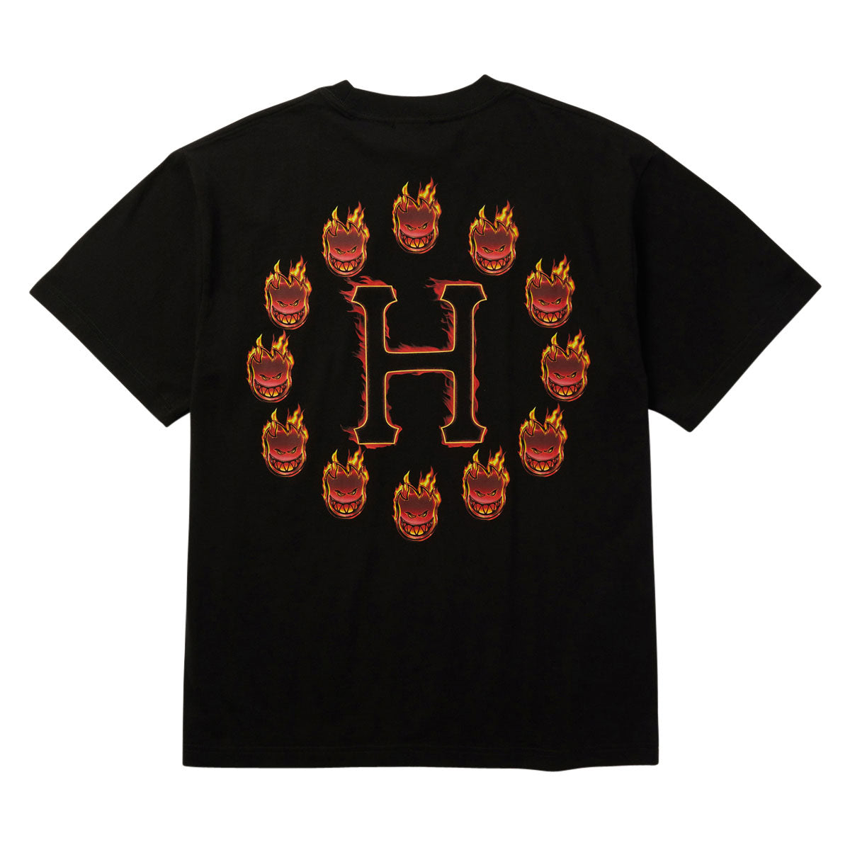 HUF x Spitfire Flame Galaxies T-Shirt - Black