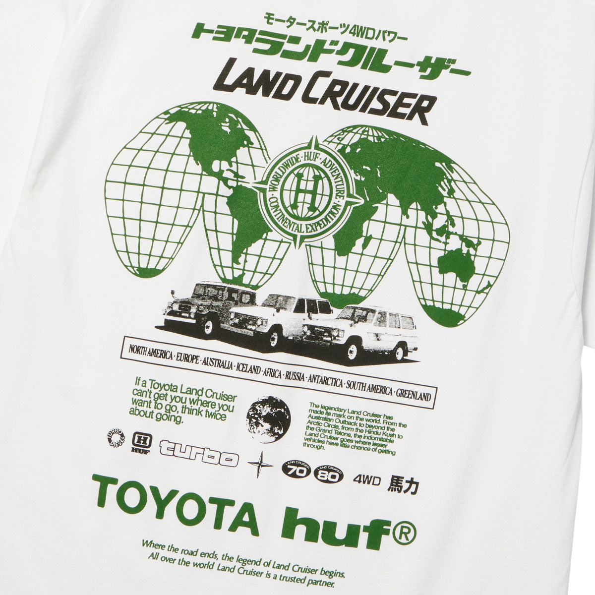 HUF x Toyota Land Cruiser Global T-Shirt - White