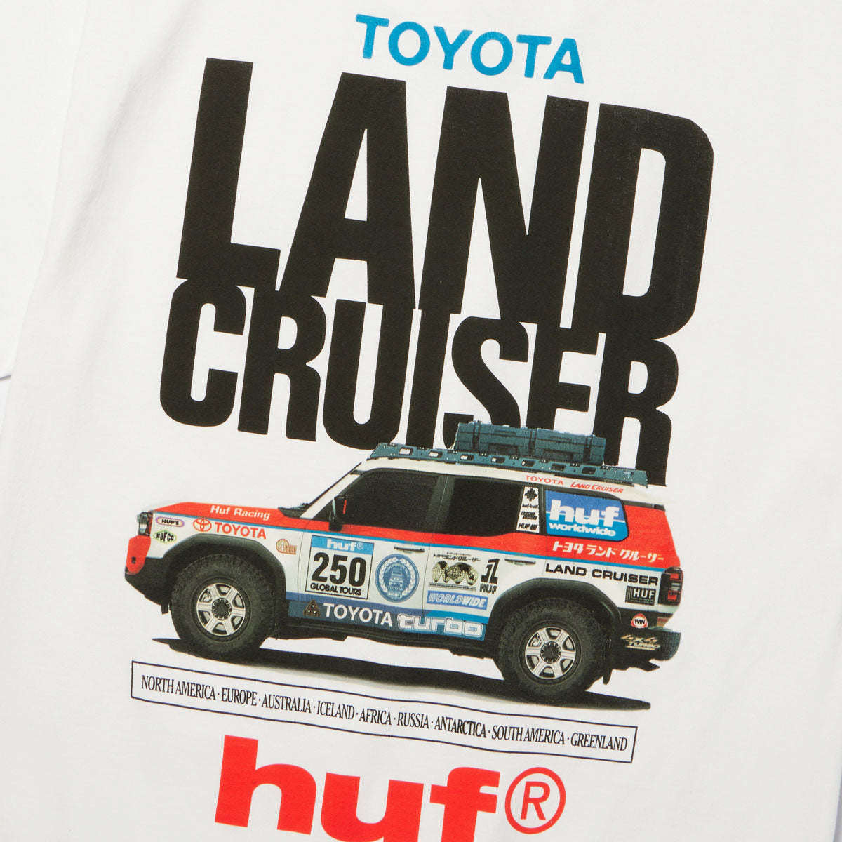 HUF x Toyota Land Cruiser Rally T-Shirt - White