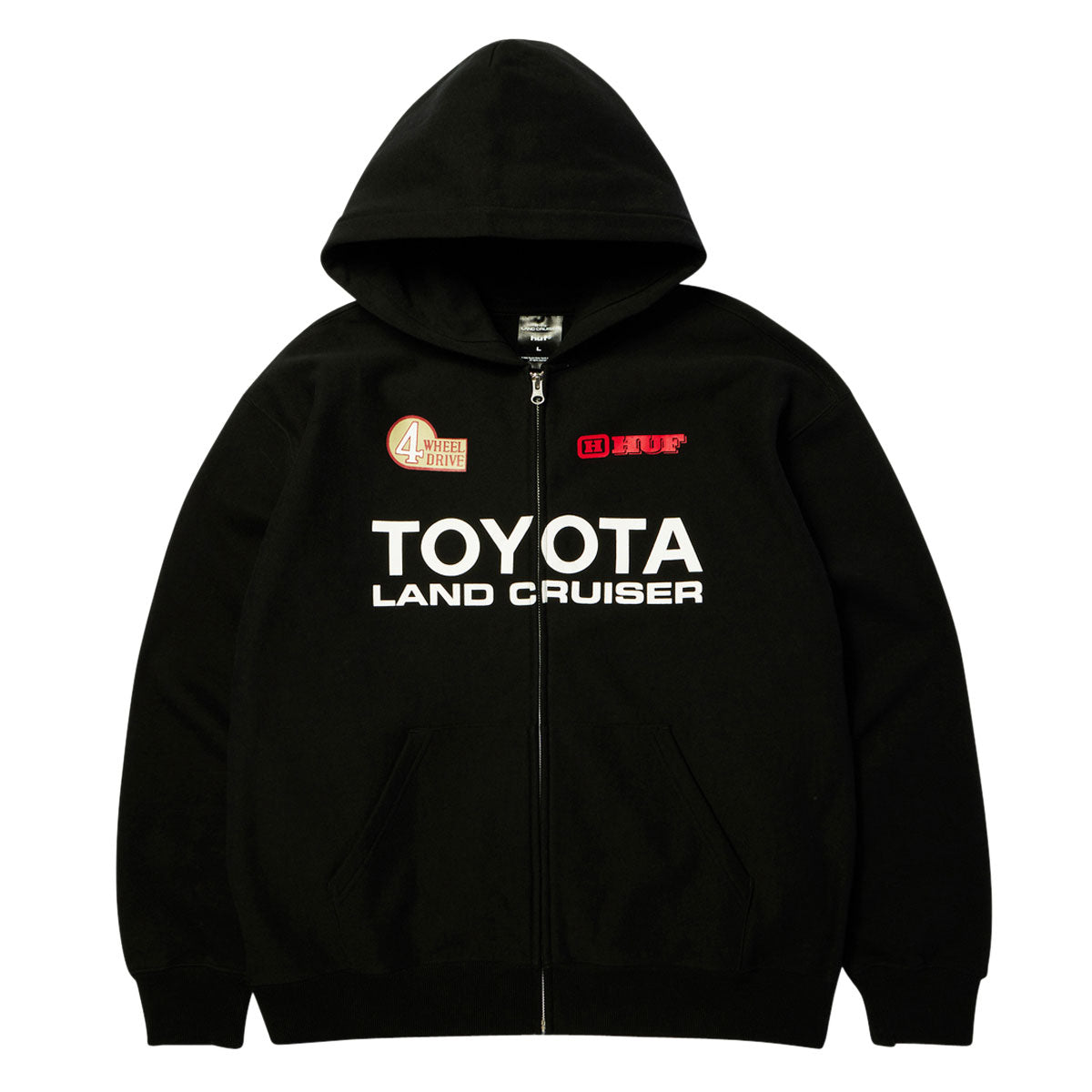 HUF x Toyota Land Cruiser Heavyweight Full Zip Hoodie - Black