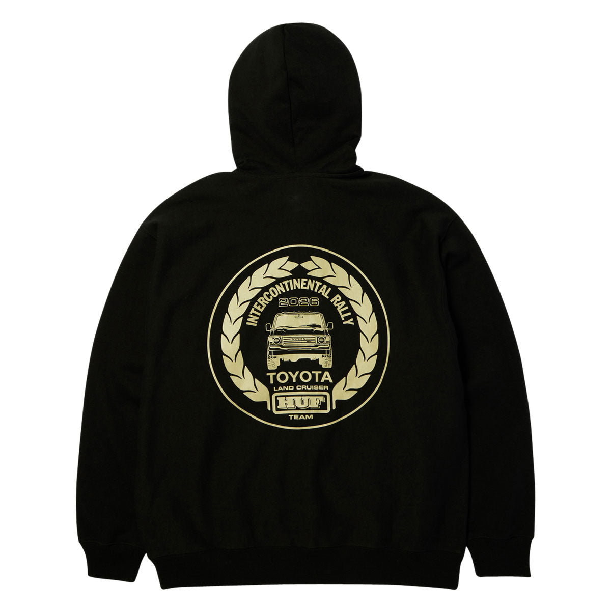 HUF x Toyota Land Cruiser Heavyweight Full Zip Hoodie - Black