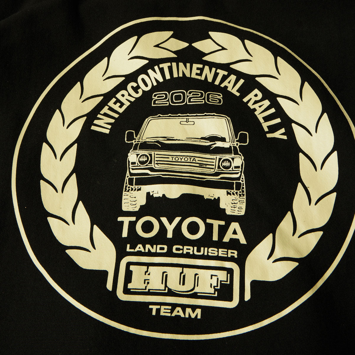 HUF x Toyota Land Cruiser Heavyweight Full Zip Hoodie - Black