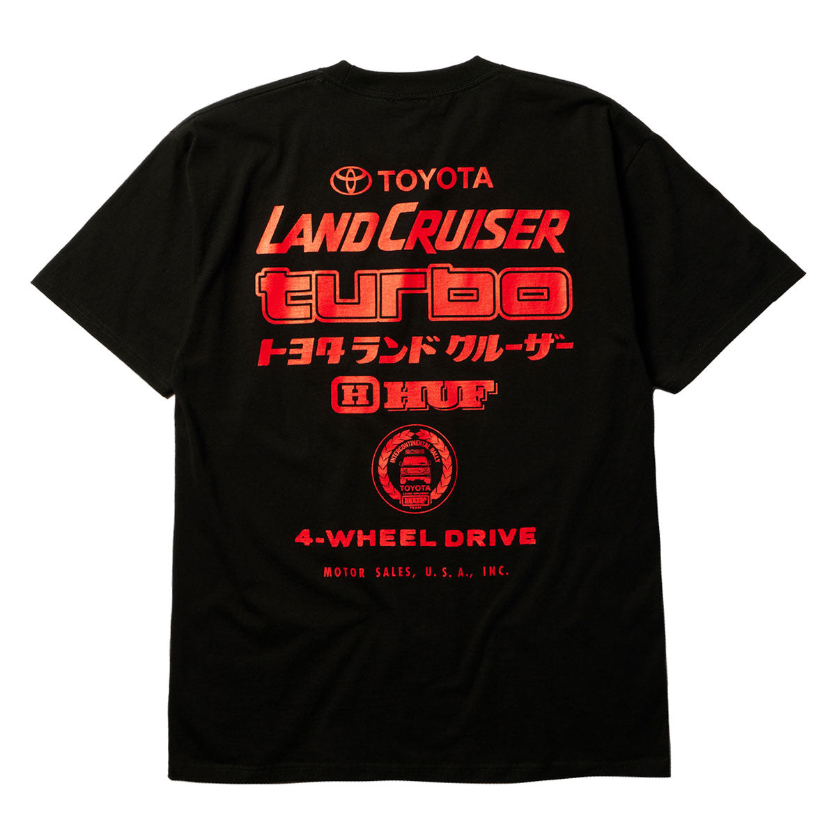 HUF x Toyota Land Cruiser Turbo T-Shirt - Black