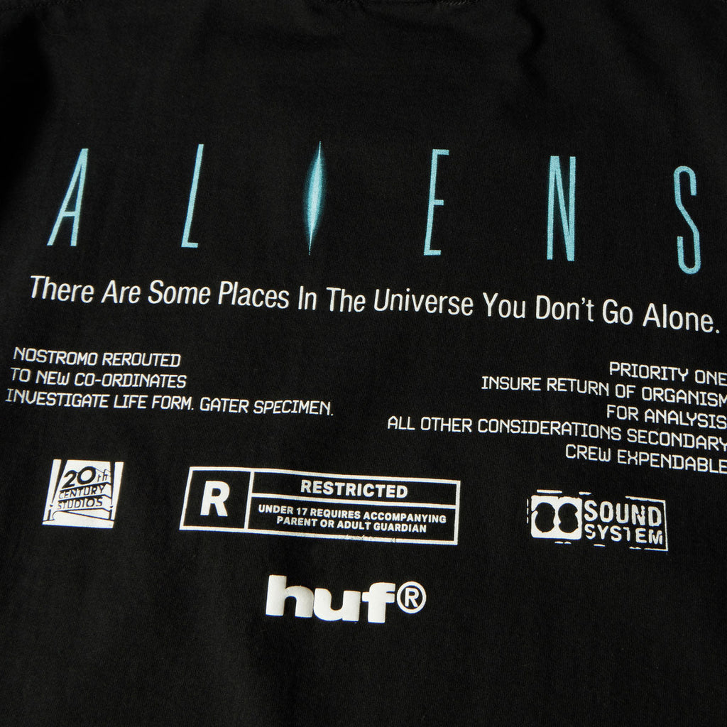 HUF x Aliens Xenomorph T-Shirt - Black