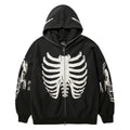 HUF x Aliens Facehugger Full Zip Washed Hoodie - Vintage Black