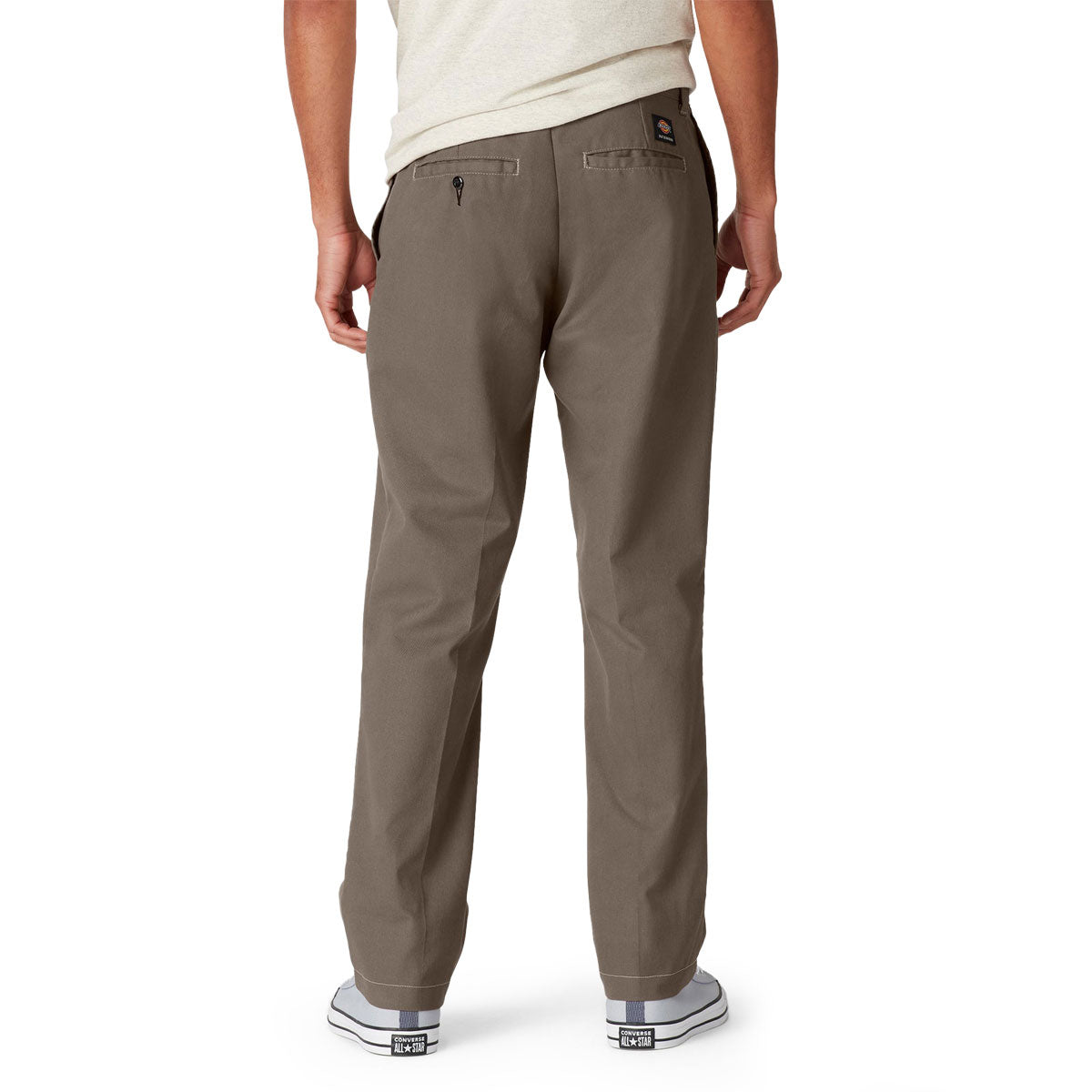 Dickies Slim Straight Twill Skate Pants - Mushroom/Contrast Top