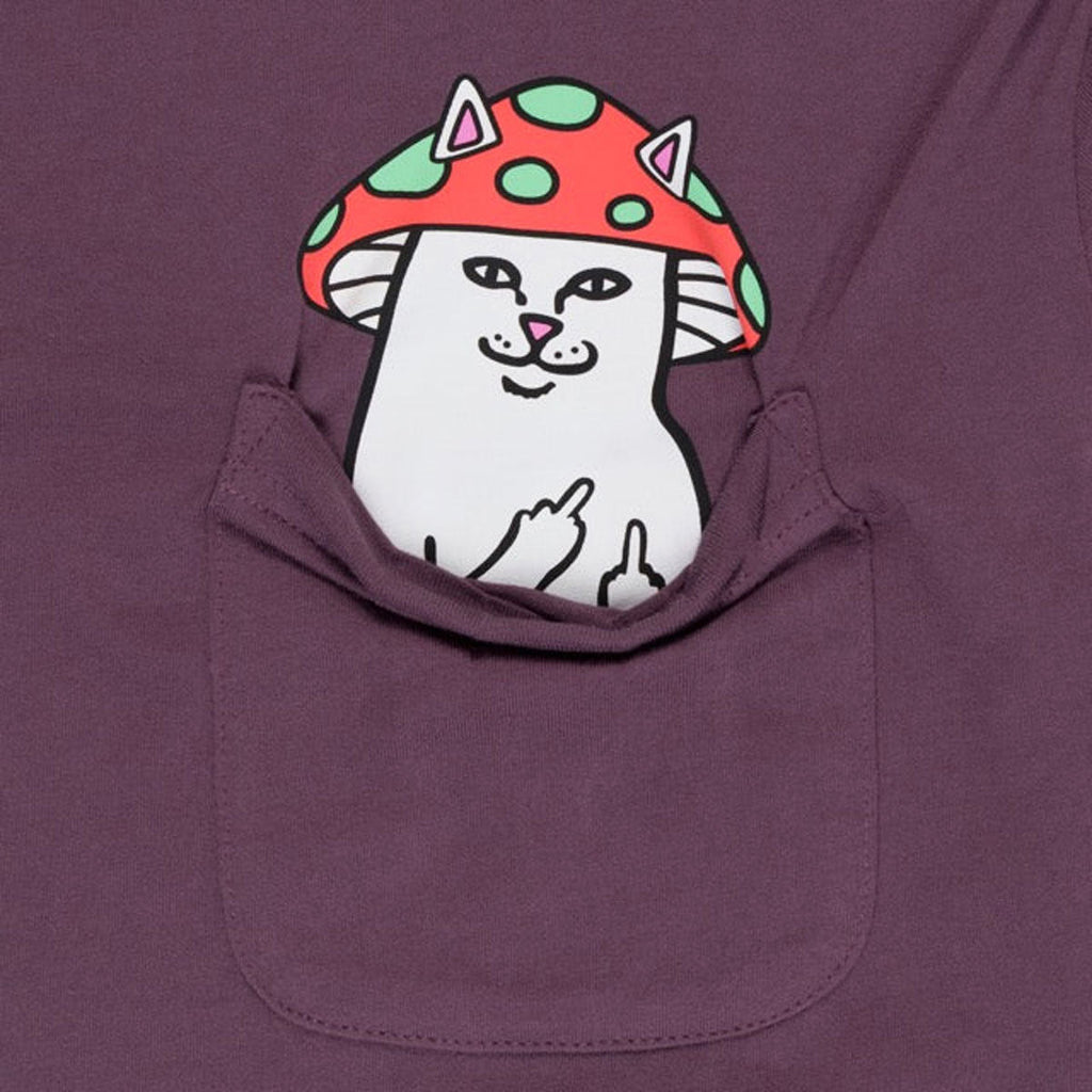 RIPNDIP Lord Shroomy Pocket T-Shirt - Dusty Plum