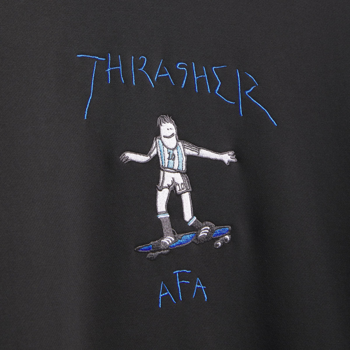 Adidas x Thrasher x AFA Crew Sweatshirt - Black